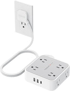 TESSAN Surge Protector Power Strip con 900J Surge Protection, 5 Ft, Grey