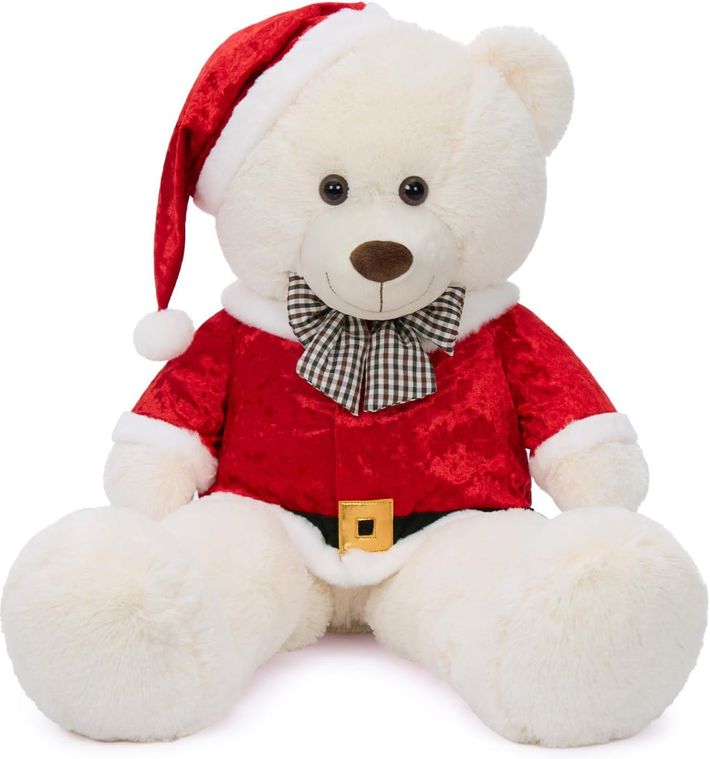 MaoGoLan Peluche de Navidad de 39 pulgadas, oso de peluche grande