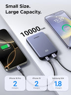 UGREEN Banco de Energía 10,000mAh 22.5W, Cargador Compacto Portátil...