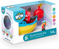 Wow Toys Pip The Pirate Ship - Barco pirata alimentado por fricción con figuras y cañón | Sin baterías, juguete duradero de baño o sala de juegos para niños pequeños de 1 a 5 años