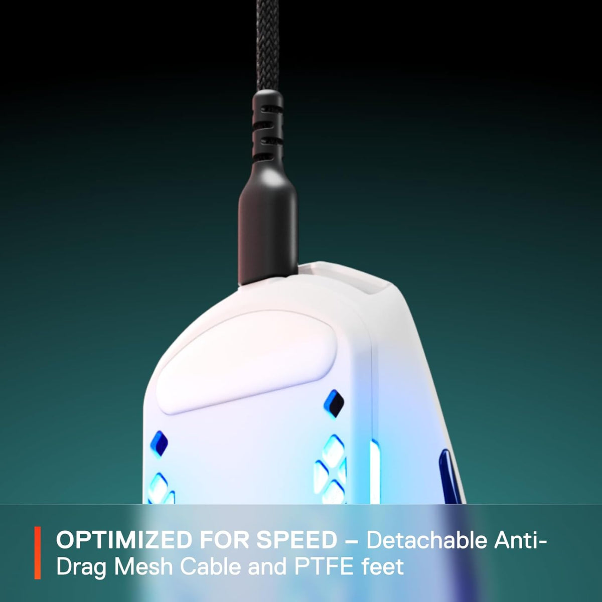 SteelSeries Aerox 3 - Mouse para juegos súper ligero - Sensor óptic...