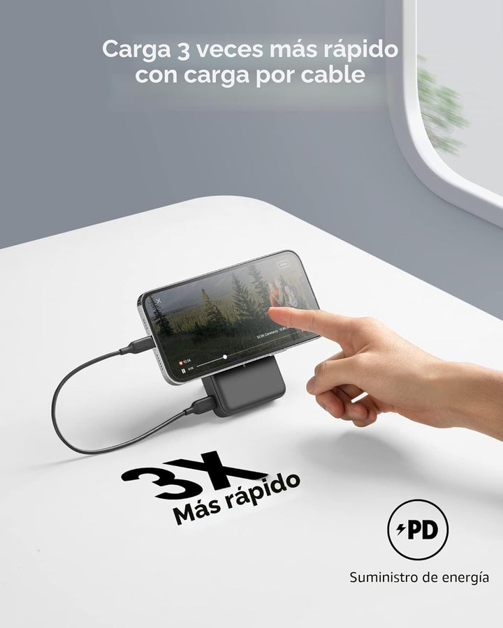 Anker Batería magnética 633, cargador portátil inalámbrico plegable...