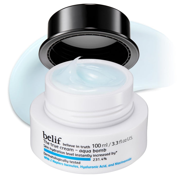 belif Aqua Bomb - Hidratante de gel ligero con niacinamida, ácido h...
