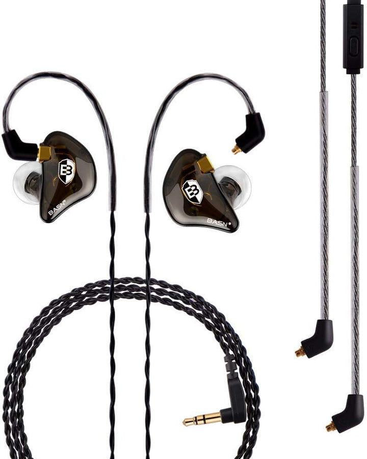 BASN Auriculares profesionales intraurales para cantantes, baterist...