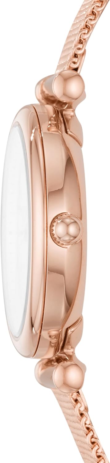 Fossil Carlie - Reloj de cuarzo de acero inoxidable de tres manecillas para mujer