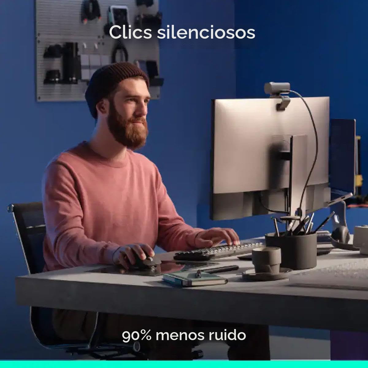 Logitech MX Master 3S - Mouse inalámbrico de rendimiento con despla...
