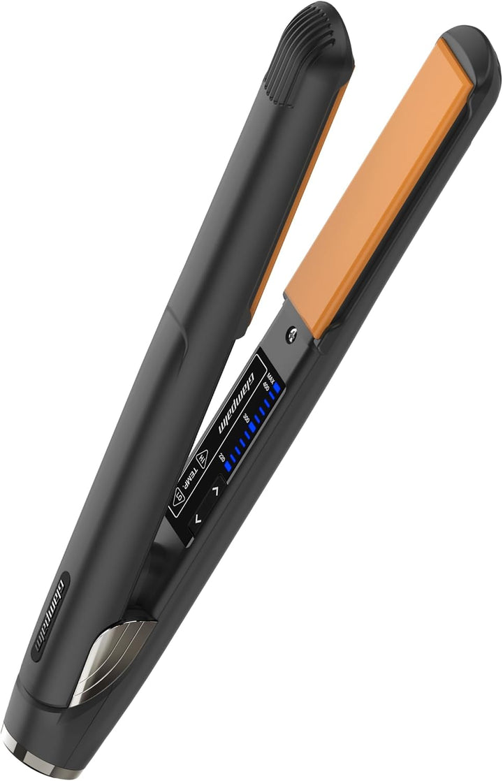 GLAMPALM Classic Vibrating 1" All-Ceramic | Plancha de pelo número...