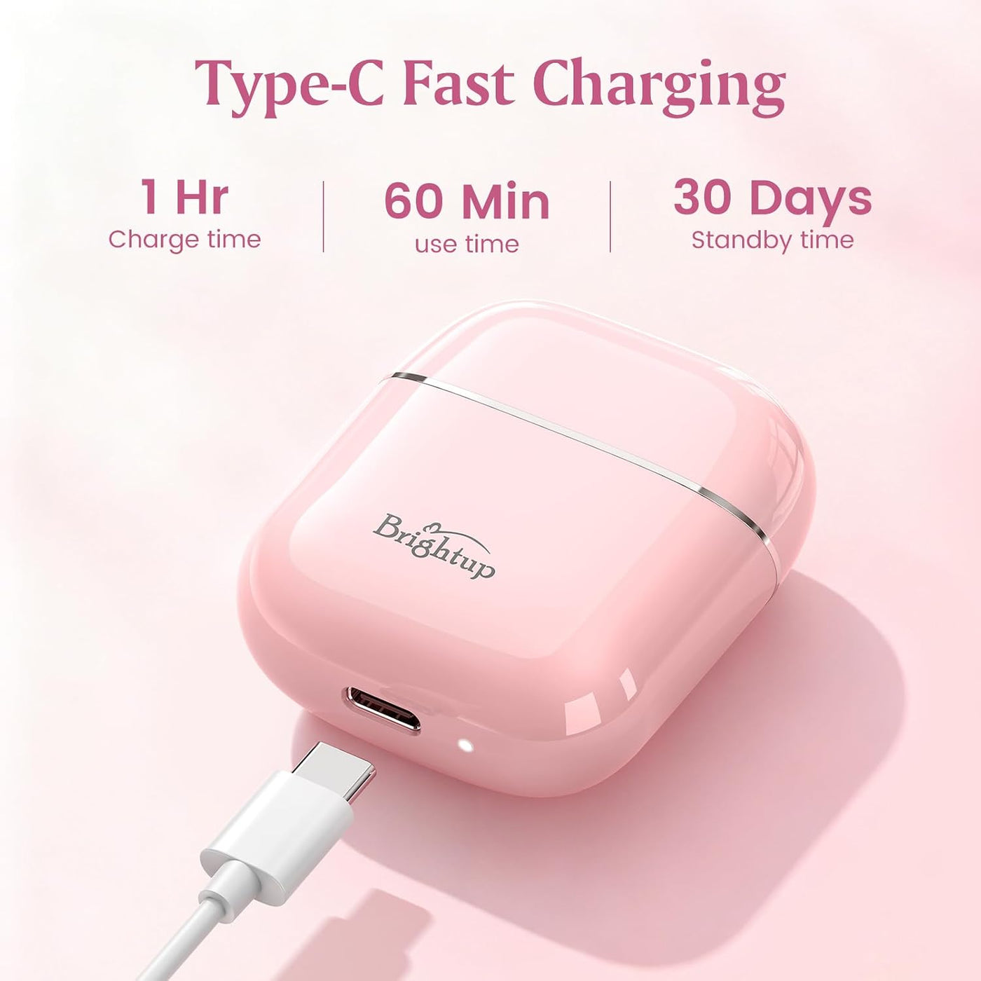 Brightup - Depilación facial para mujeres, afeitadora eléctrica sin...