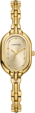 Reloj Brazalete Diminuto Dorado CHEETAH para Mujer, Pulsera Vintage Pequeña, Esfera con Números de Fácil Lectura, Resistente al Agua