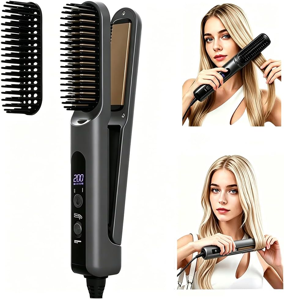 Cepillo de calor inalámbrico para el cabello, herramienta portátil...
