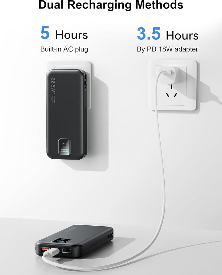 Cargador portátil, cargador de batería de carga rápida de 12000 mAh...