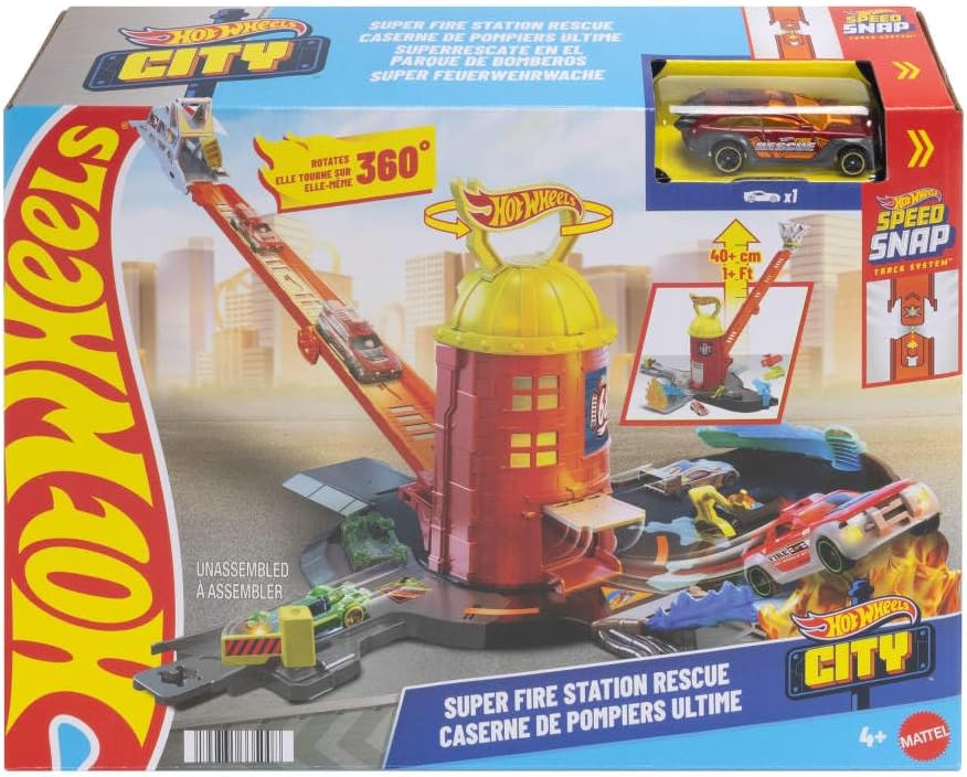 Hot Wheels Ciudad Super Fire Station Rescue