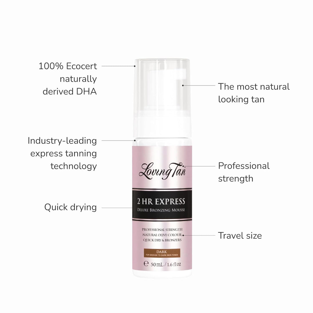 Loving Tan Kit de autobronceado express de 2 horas en tamaño de via...