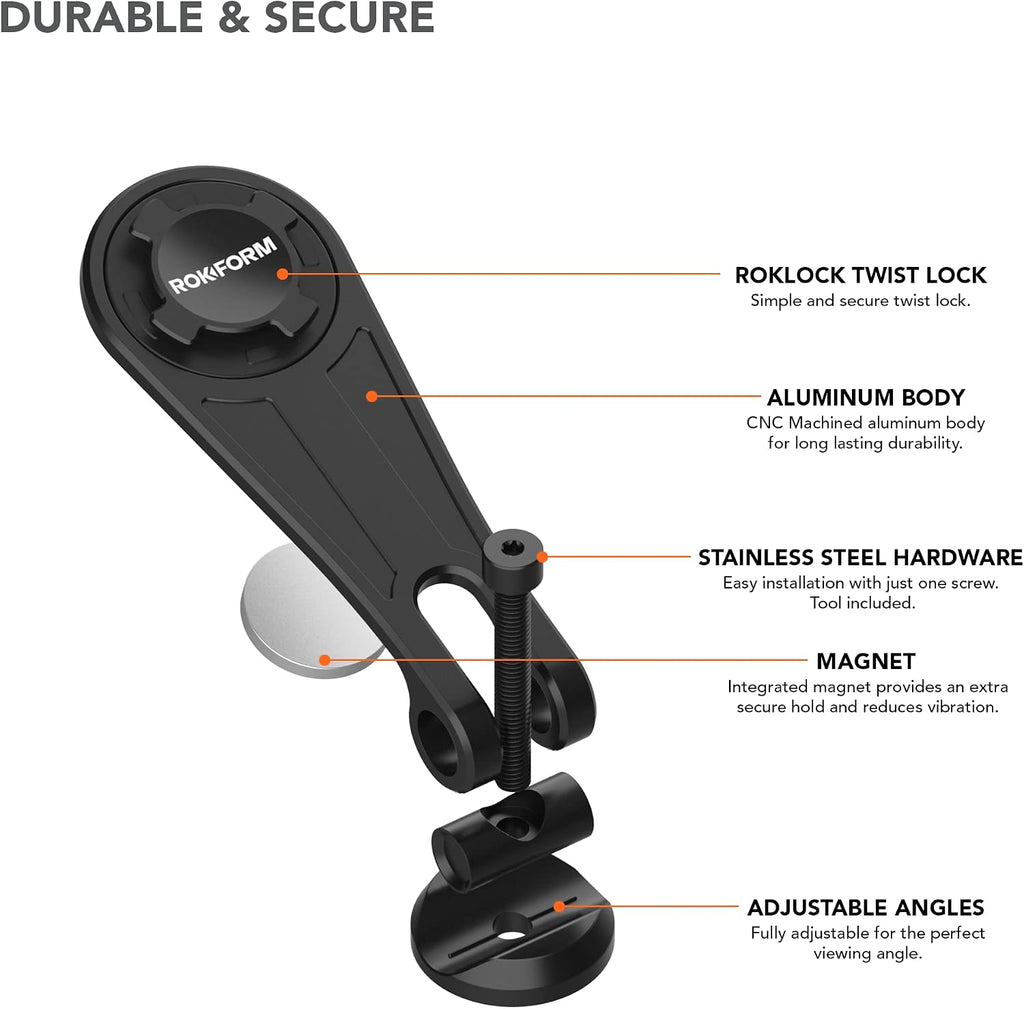 Rokform Funda resistente para iPhone 17 Pro Max + soporte de teléfono para bicicleta V4 Pro Series