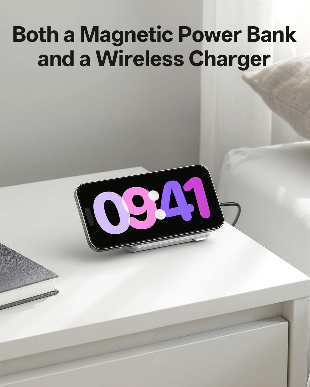 Cargador Portátil Magnético 10,000mAh Certificado Qi2 Carga Rápida...