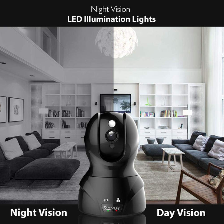 SereneLife Cámara IP inalámbrica para interiores - HD 1080p red vig...