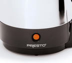 Cafetera eléctrica Presto, de acero inoxidable, rinde 12 tazas, ninguno , Plateado