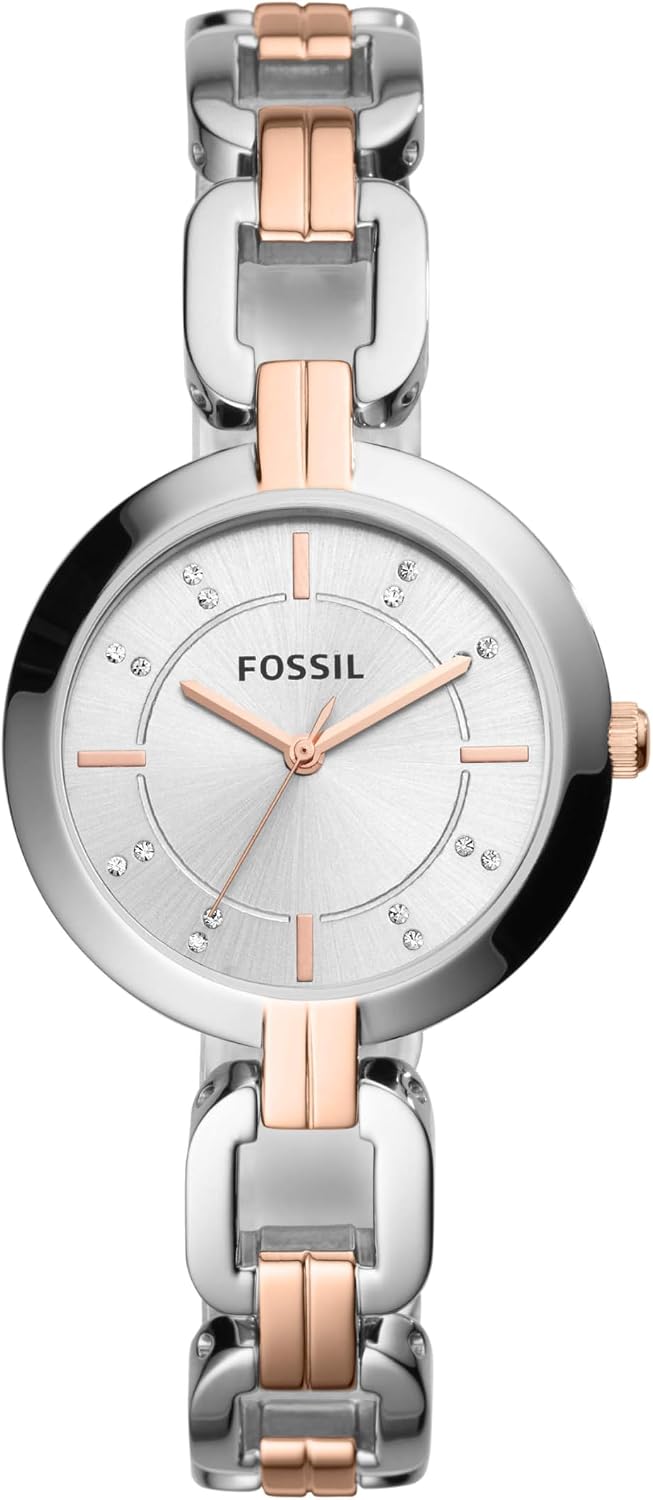 Fossil Reloj de cuarzo Kerrigan de cuarzo de acero inoxidable para mujer