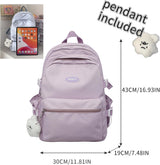 VTTDB Mochila Kawaii con Lindos Accesorios Mochila Diurna Estética...