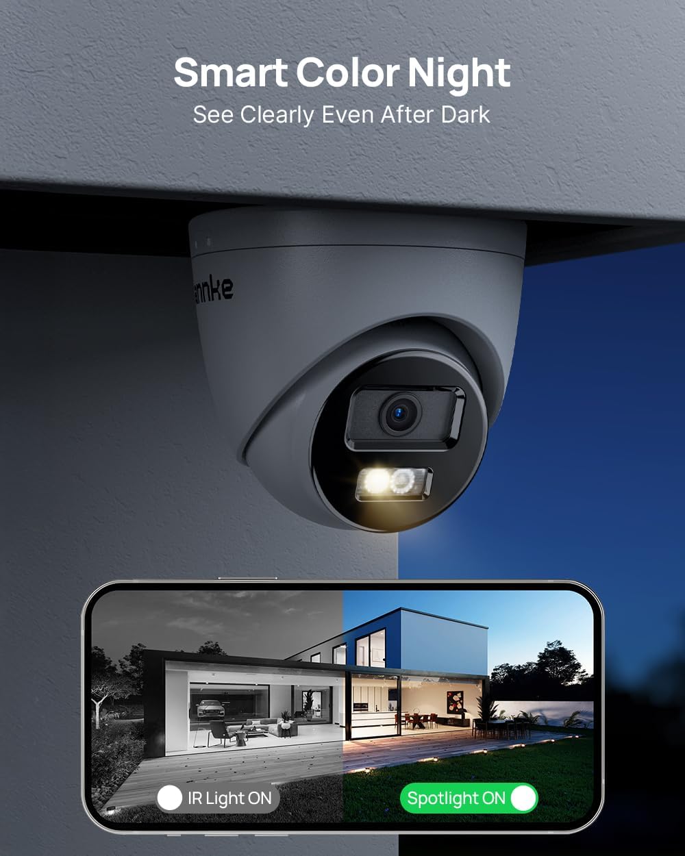 ANNKE Cámara de seguridad C800 4K PoE con detección de humanos\/veh...