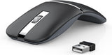 Ratón de viaje inalámbrico Bluetooth Arc, Bluetooth 5.0\/4.0 y 2.4G...
