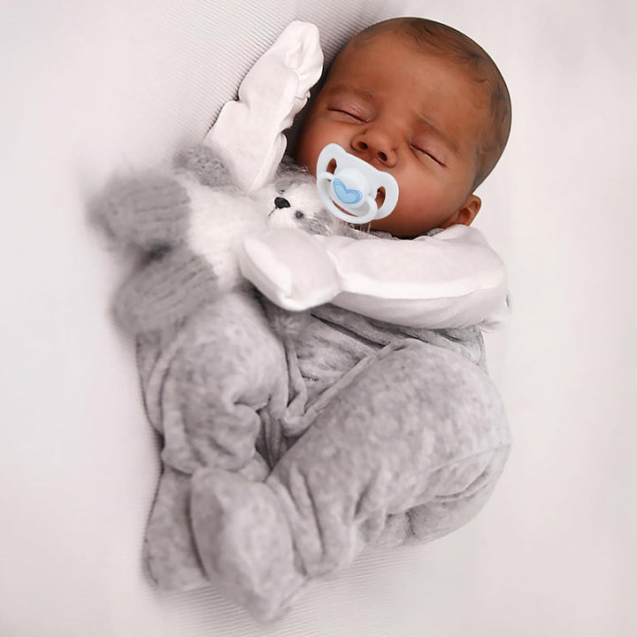 CHAREX Muñecos de bebé Reborn realistas negros - Muñeca de bebé de...