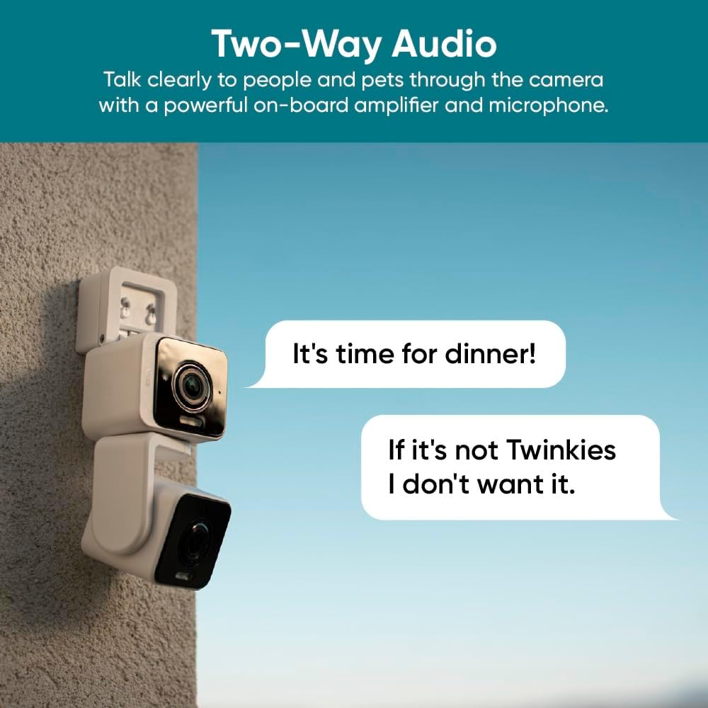 WYZE Duo Cam Pan IP65 2K 360° Pan\/Tilt Cámara de seguridad intelig...