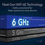 NETGEAR Router WiFi 6E de cuatro bandas Orbi (RBRE960), característ...