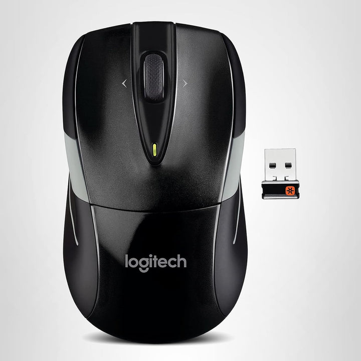 Mouse inalámbrico de Logitech M525, Negro \/ Gris Paquete de 10