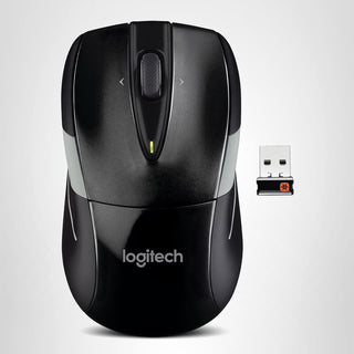 Mouse inalámbrico de Logitech M525, Negro \/ Gris Paquete de 10