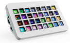 /VSDinside Stream Dock XL Advanced Studio Controller, 32 teclas macro, acciones de activación en aplicaciones y software como OBS, Twitch, YouTube y más, funciona con Mac y PC, Stream