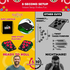 Swooc Games® – Bogey Pong™ | Juego de golf 3 en 1 con dardos y Tic Tac Toe | Retire los discos para jugar al golf Pong | astillado de golf de patio | Juegos de golf en el patio trasero para adultos