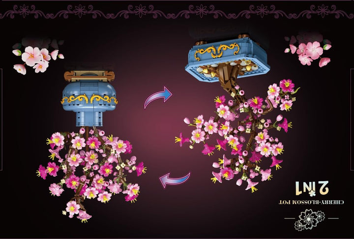 HOGOKIDS Juego de construcción de bonsái de flores de