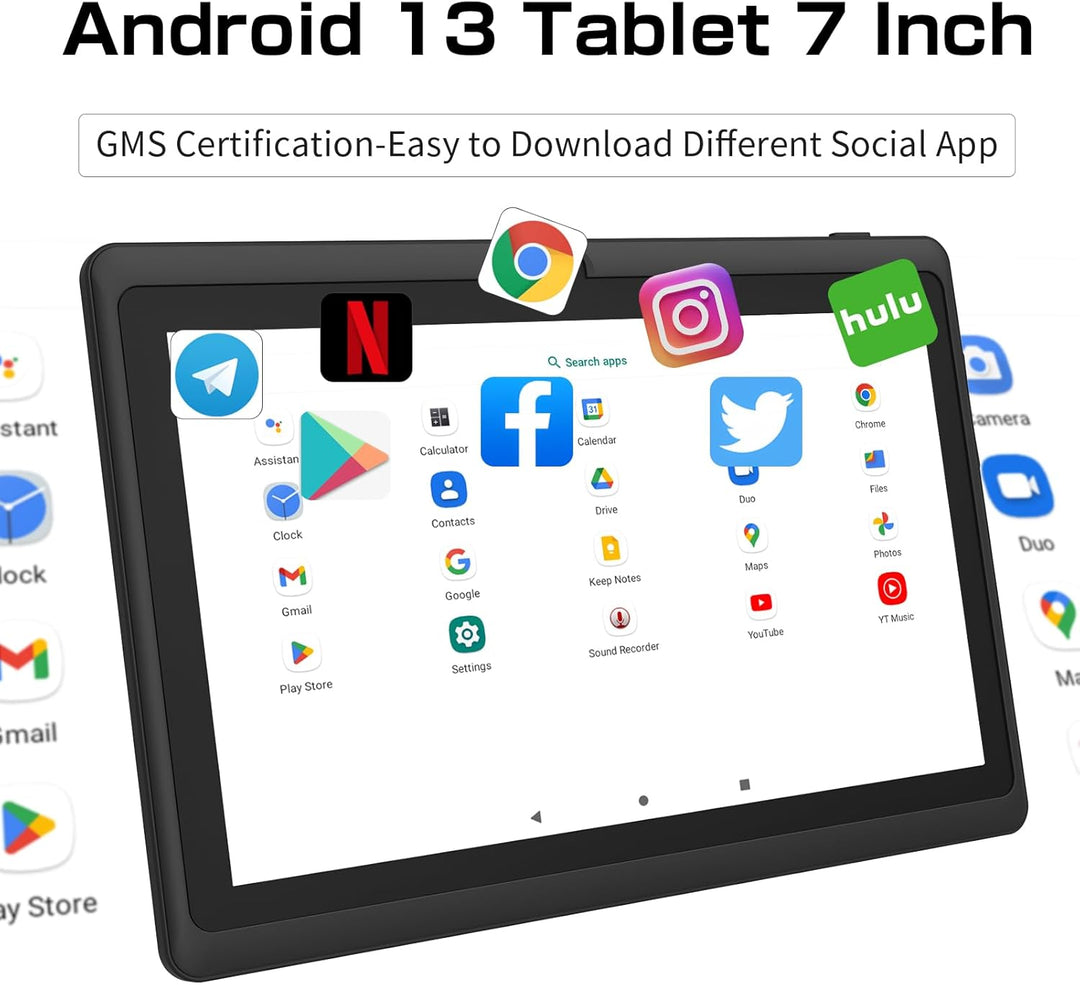 NEWISION Tablet de 7 pulgadas con estuche, tabletas Android de cuat...