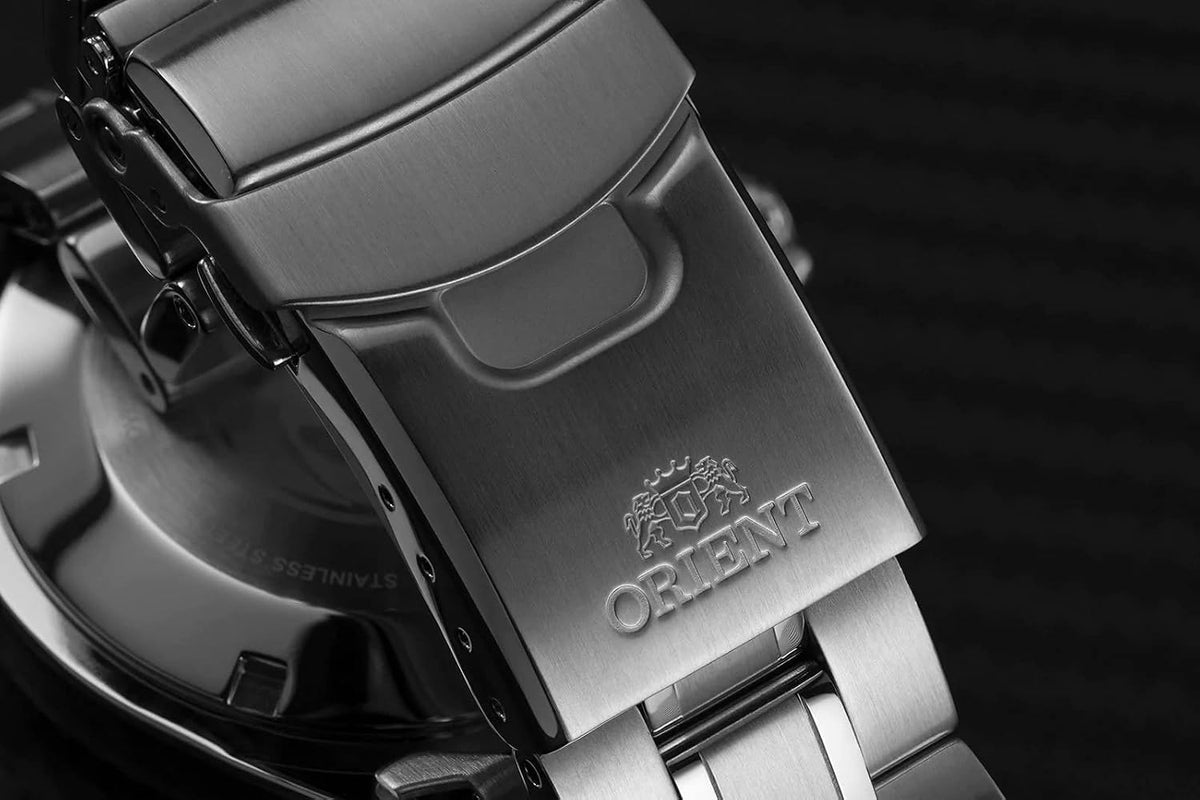 Orient Reloj de buceo automático / de cuerda manual de acero inoxidable para hombre, japonés, 200 metros