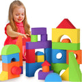 LOLO TOYS Bloques de espuma de construcción grandes para niños pequeños – Bloques de construcción gigantes gigantes grandes (30 piezas)