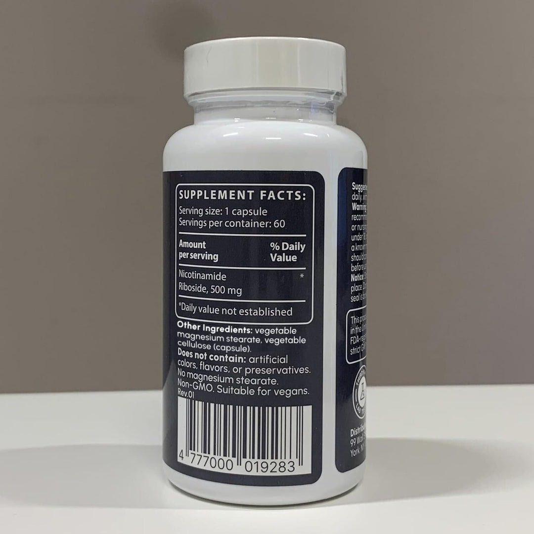 partiQlar Ribosida de nicotinamida (NR) 500mg - Suplemento NR para...