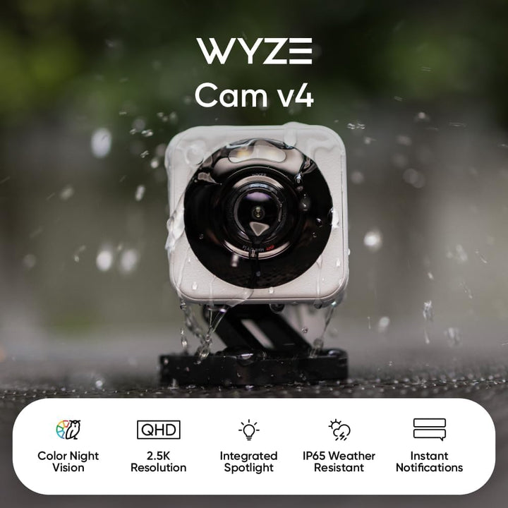 WYZE Cam v4 (Modelo más reciente), Cámara de Seguridad AI de 2.5K,...