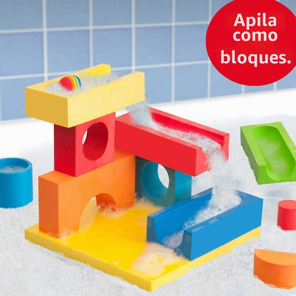 BathBlocks Carrera de Bolas y Cascada Edades 3 - 9 años