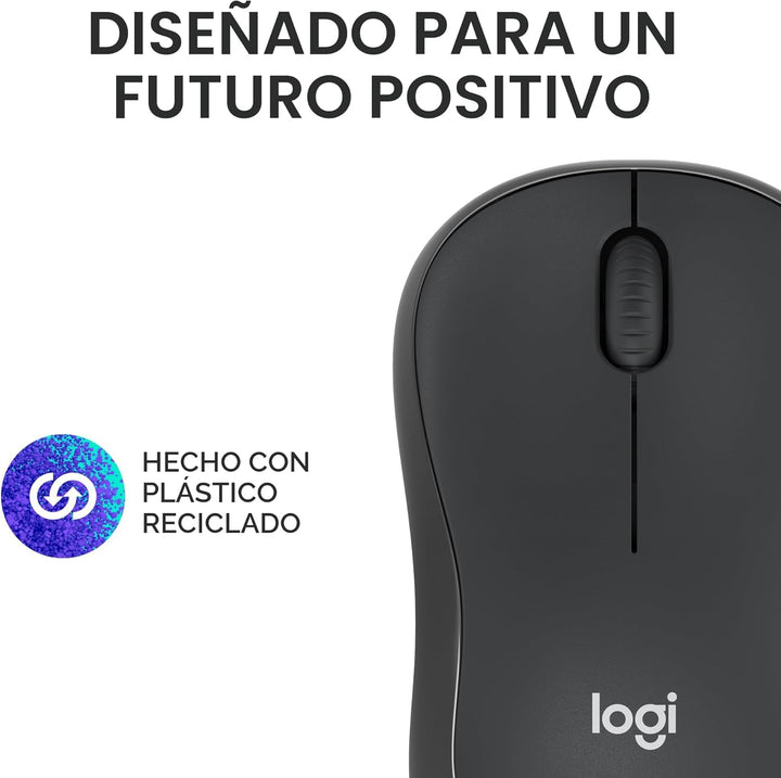 Logitech M240 - Ratón Bluetooth silencioso, inalámbrico, compacto,...