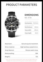 OLEVS Relojes para Hombre Lujo Vestimenta Día Fecha Cronógrafo Reloj de Acero Inoxidable Negocios a prueba de agua Luminosa Regalo Reloj de Pulsera para Hombre