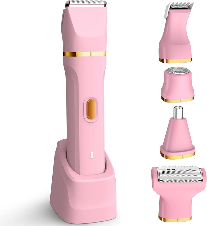 KINGTEE Recortadora de bikini eléctrica 5 en 1 para mujer, afeitado...