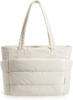 BAGSMART - Bolso de mano hinchado para mujer, bolso de trabajo ligero