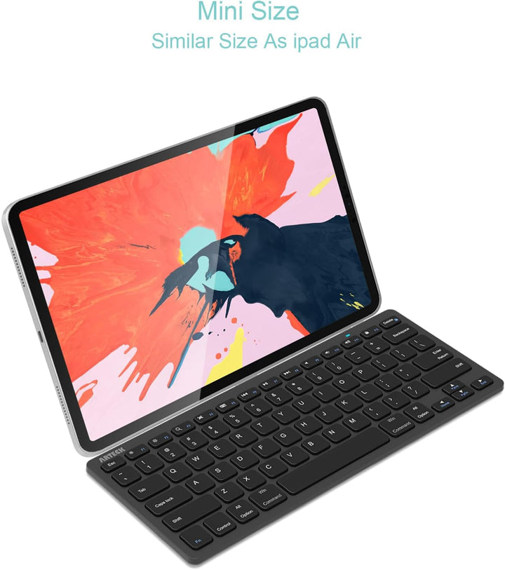 Arteck - Teclado Bluetooth ultradelgado compatible con iPad de 10.2...