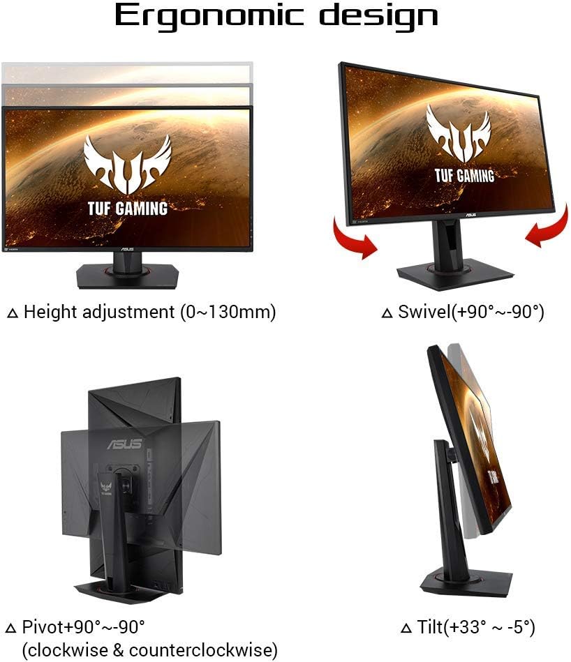 ASUS Monitor de Gaming TUF 144Hz 1ms Eye Sync Care HDMI