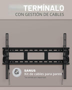 SANUS - Soporte de pared inclinable para televisores de 37 a 80 pulgadas de hasta 130 libras, con certificación UL