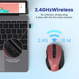 HOTWEEMS Ratón Inalámbrico, Ratón de Computadora D-09 USB Ratones I...