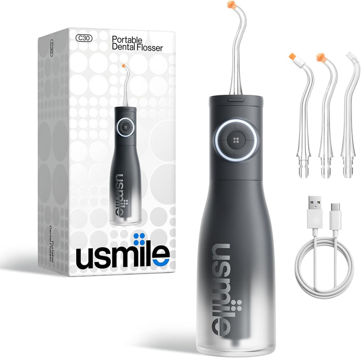 usmile C30 - Hilo dental de agua inalámbrico, tanque grande de 10.1...