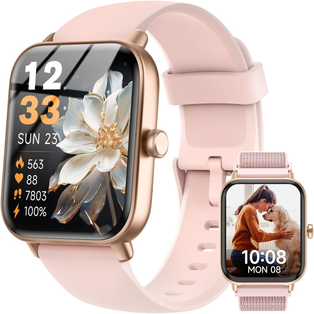 Quican Reloj inteligente para mujer, rastreador de actividad física iOS