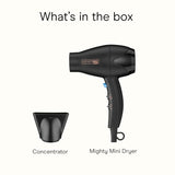 Secadora de pelo compacta Infinitipro de Conair Mighty Mini ligera,...